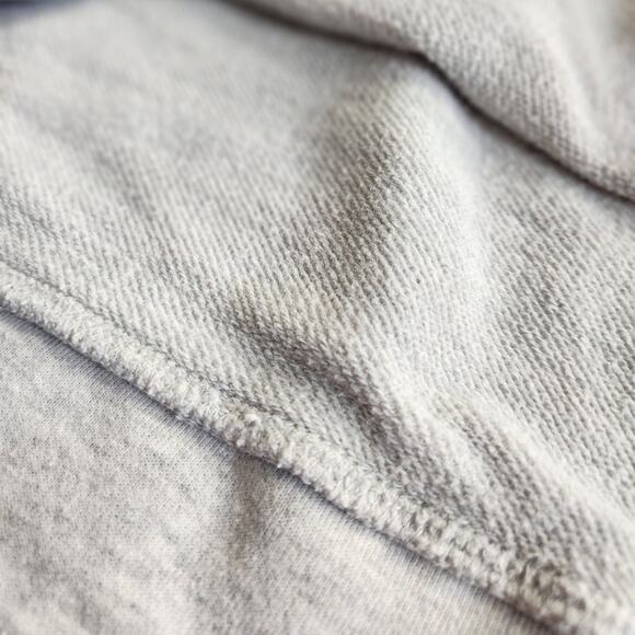 LOFT Embellished Gray Crewneck Sweatshirt | Smoky Silver Studs | Women's Large - Picture 9 of 11